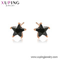 96498 Joyas Xuping de color oro rosa Pendientes de tachuelas en forma de estrellas CZ sintéticas